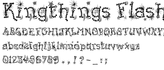 Kingthings Flashbang font